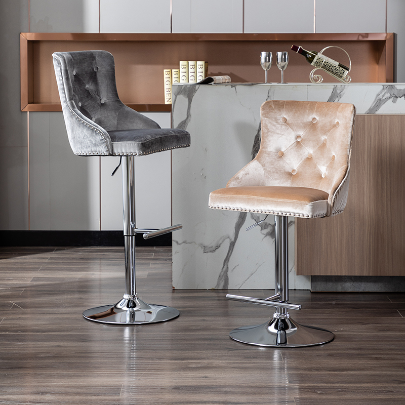 RXC2005 Kitchen Merlin Bar Stool with Diamond Quilting