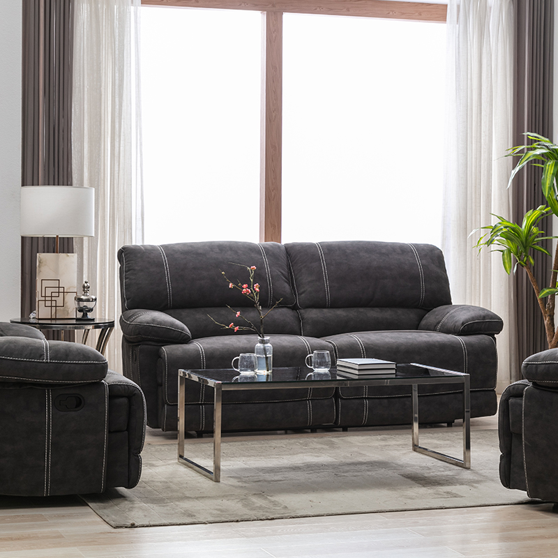 RXRS001 Suede Gloucester Functional Sofa Electric Recliner
