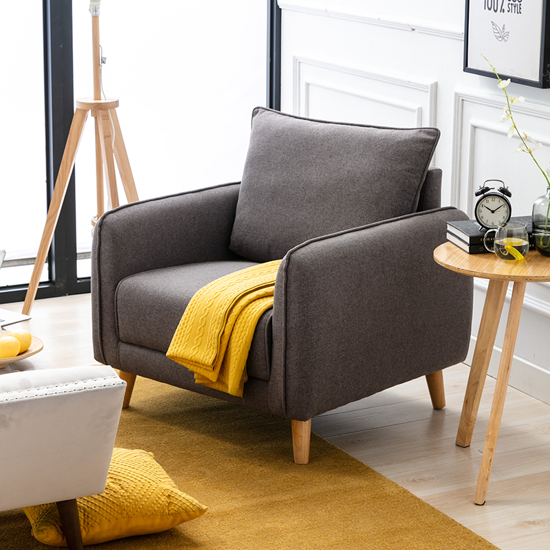RXC014 Soro Arm Chair Staple Chair with Wooden Foot